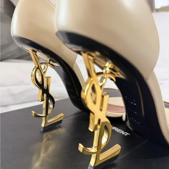 SAINT LAURENT OPYUM SANDAL HEELS - Picture 6 of 10